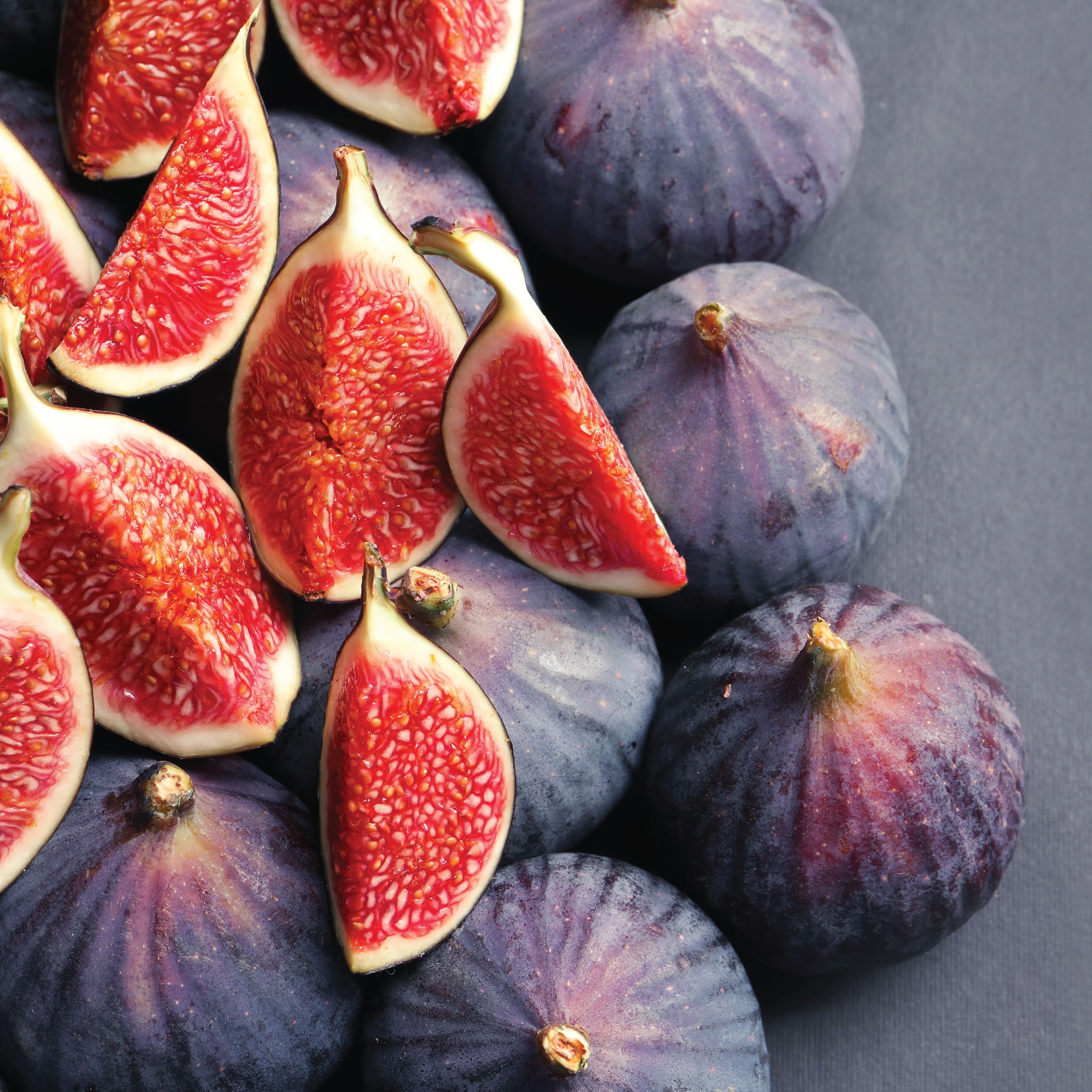 Sliced figs. 