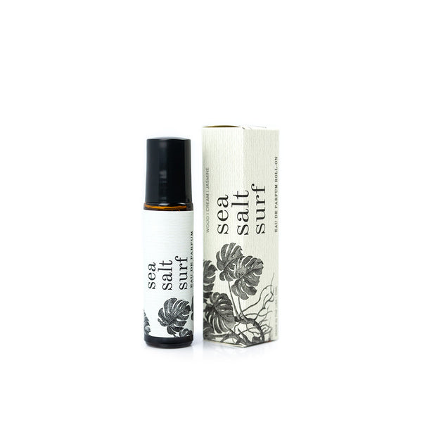 Sea Salt Surf Roll-On Perfume on white background.