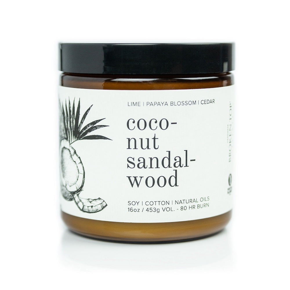 Coconut Sandalwood Soy Candle