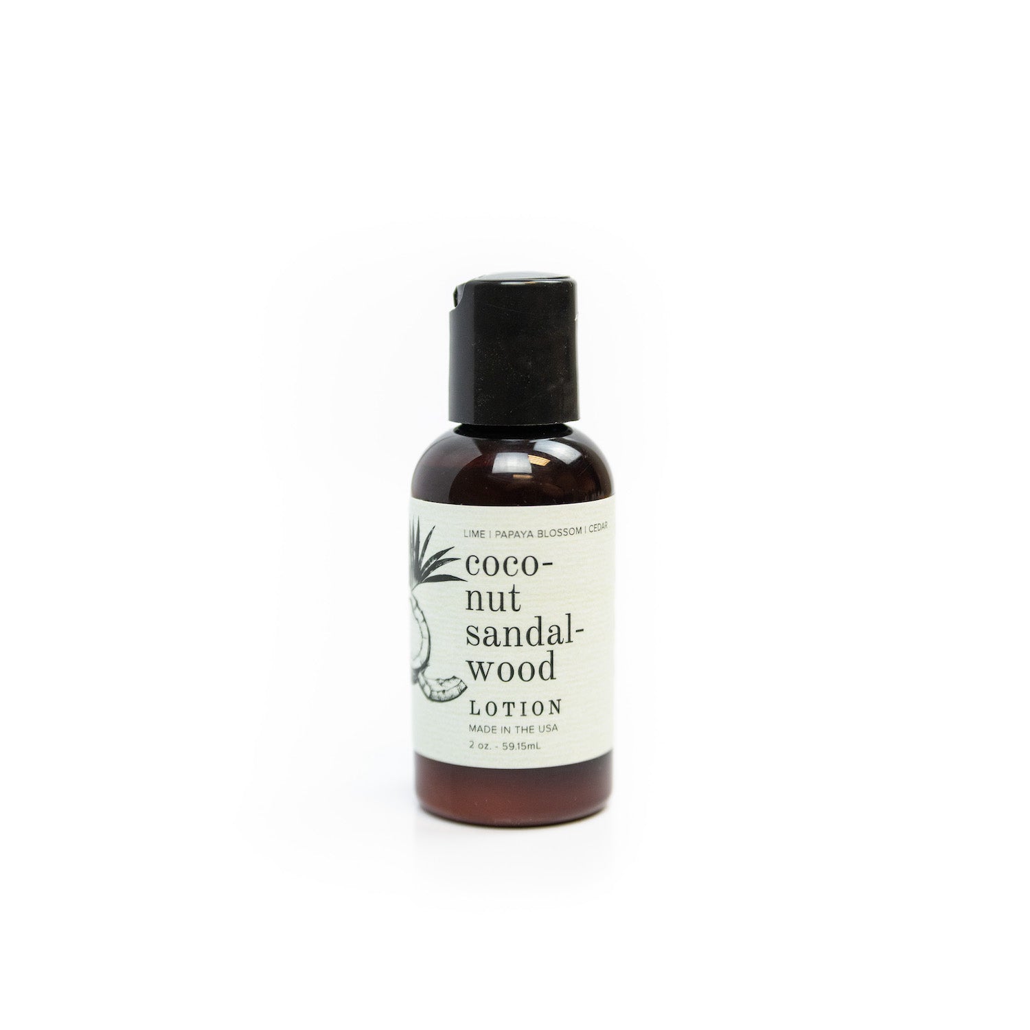 2oz Coconut Sandalwood Body Lotion