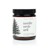 9oz Nordic Orchard Soy Candle on white background. 