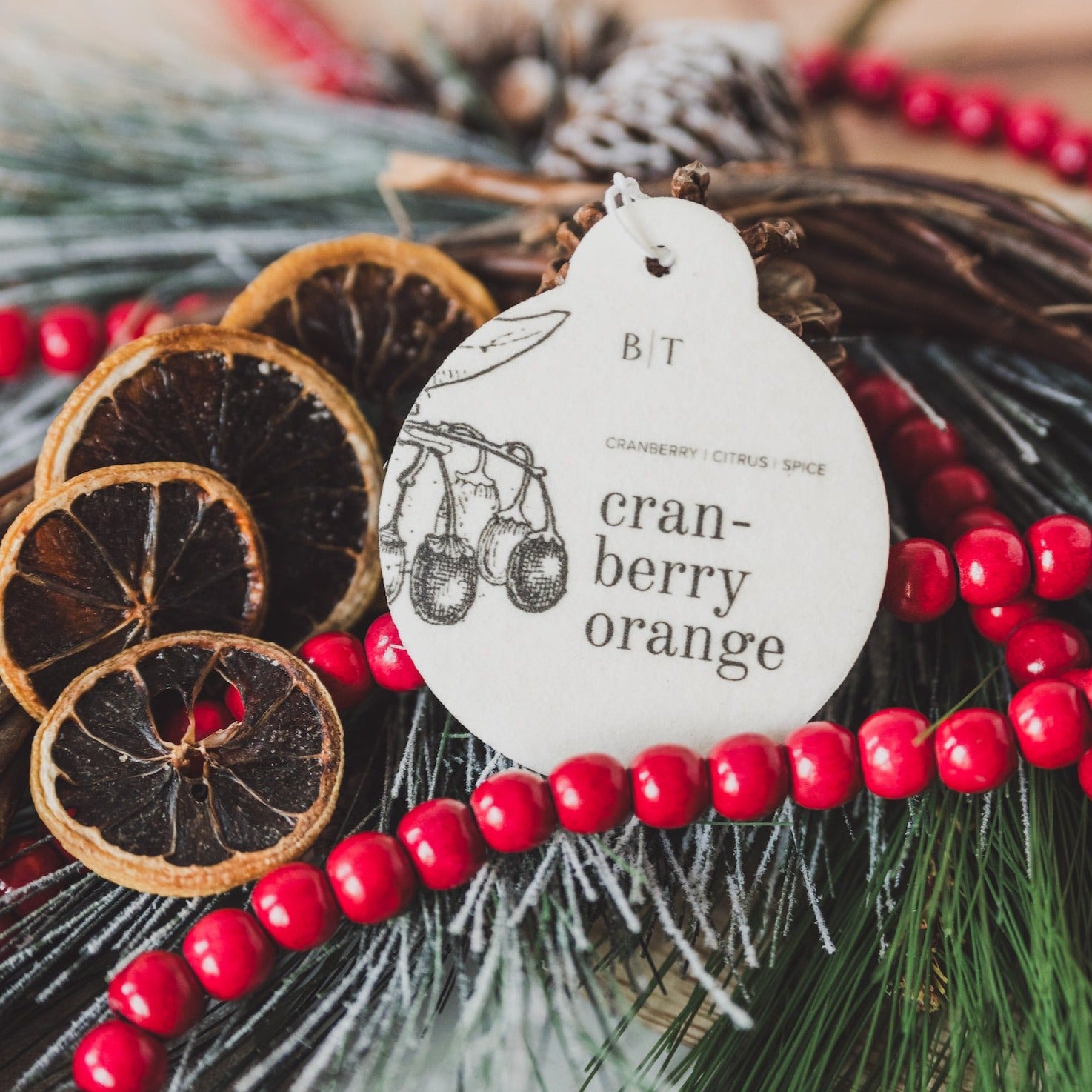 Cranberry Orange Car Freshener