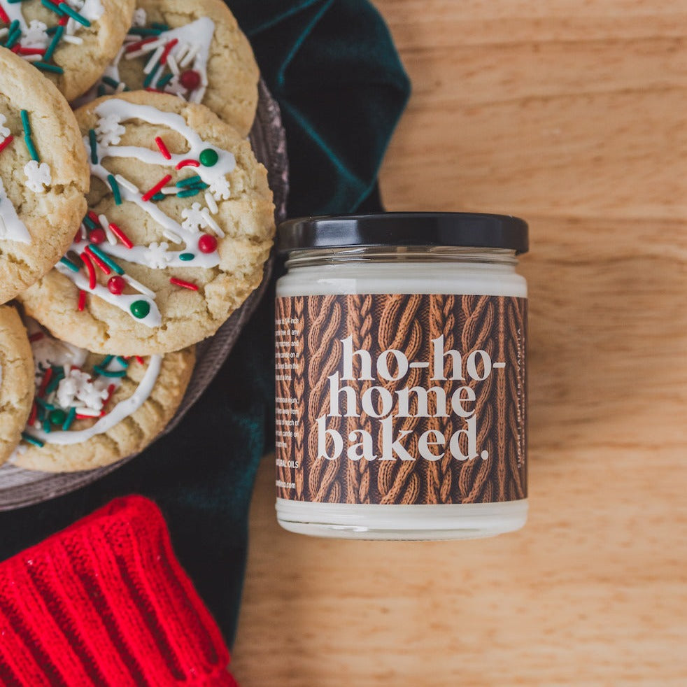 Ho-Ho-Home Baked Soy Candle