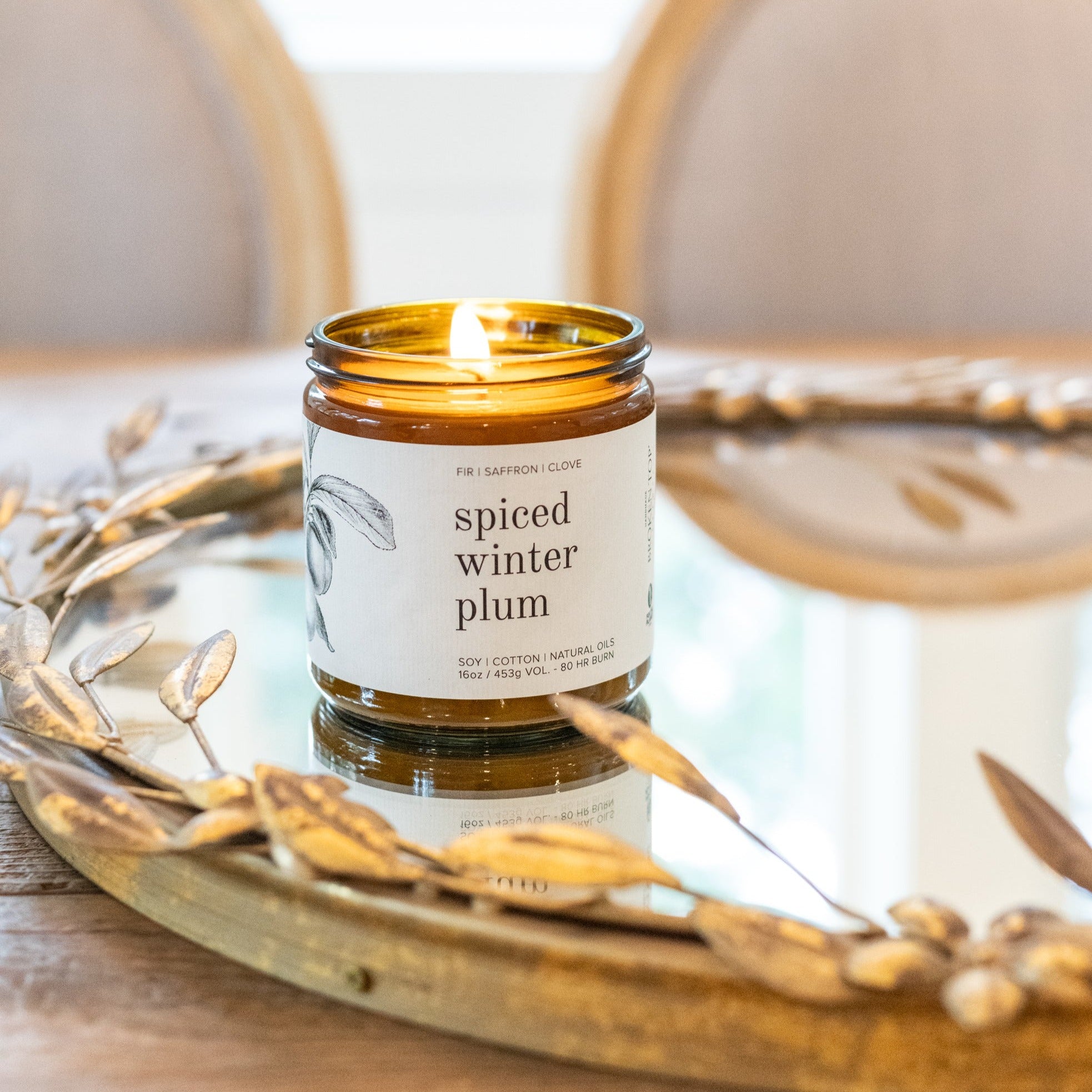 Spiced Winter Plum Soy Candle
