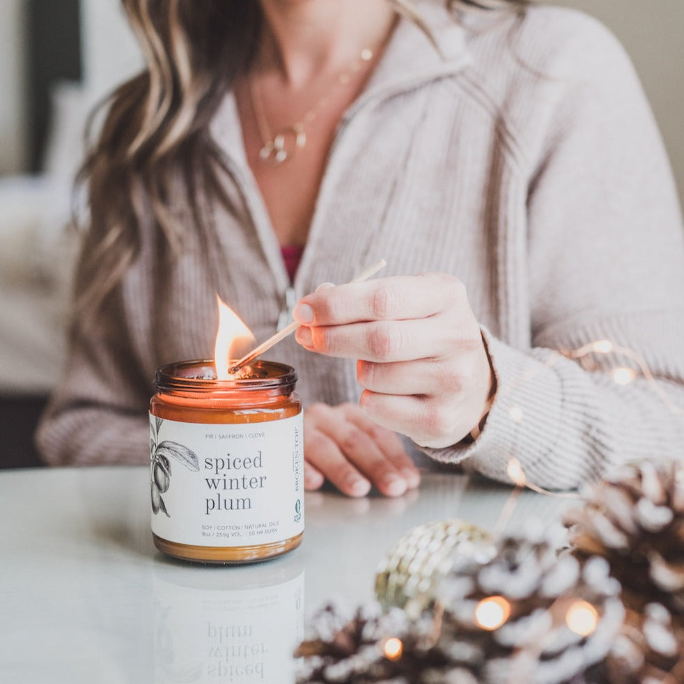Spiced Winter Plum Soy Candle