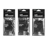Black Coral Tide, Santal Noir, and Tobacco Teak Car Fresheners on white background. 