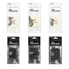 Fresh Squeezed, Saguaro Cactus, Sea Salt Surf, Black Coral Tide, Santal Noir, and Tobacco Teak Car Fresheners on white background. 