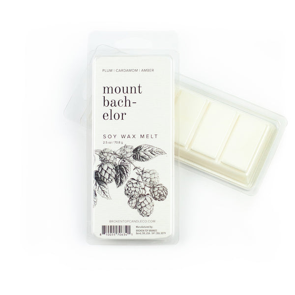 Mount Bachelor Wax Melt on white background. 