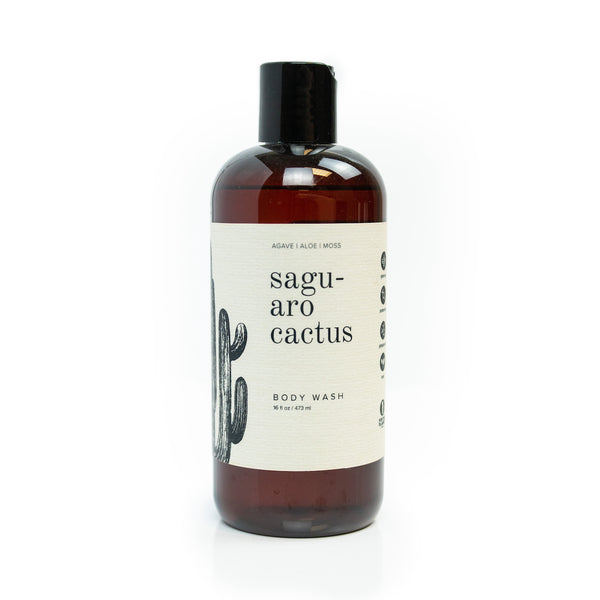 16oz Saguaro Cactus Body Wash on white background. 