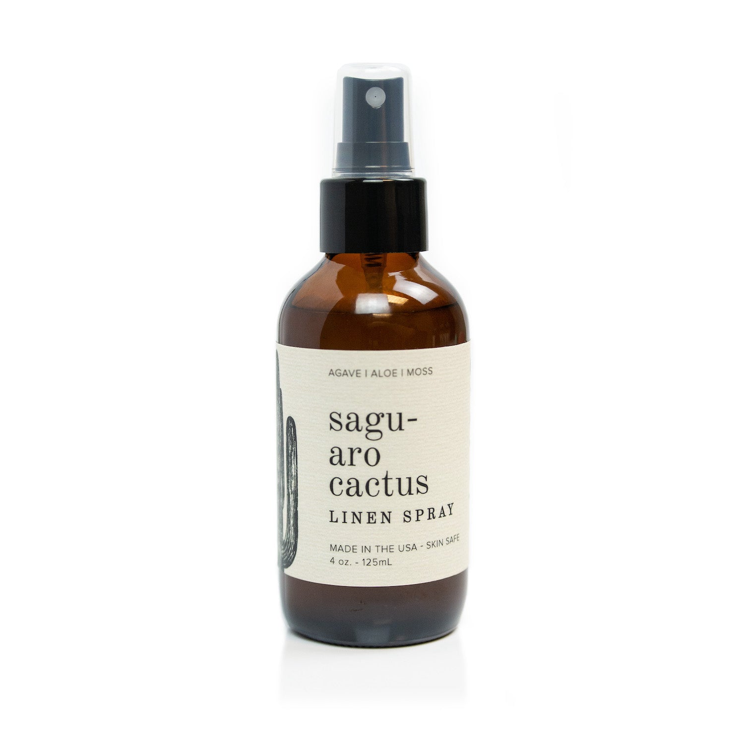 4oz Saguaro Cactus Linen Spray on white background.