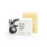 Fresh Squeezed Bar Soap on white background. 