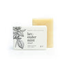 Lavender Mint Bar Soap on white background. 