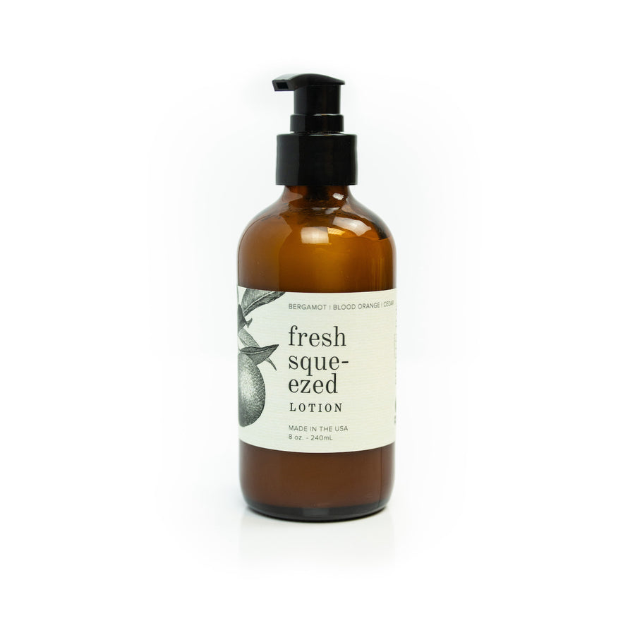 8oz Fresh Squeezed Body Lotion on white background.