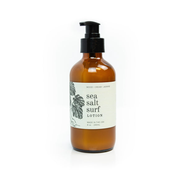 8oz Sea Salt Surf Body Lotion on white background.