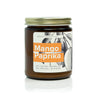 9oz Mango Paprika Soy Candle on white background. 