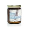 9oz Wild Blue Grass Soy Candle on white background. 